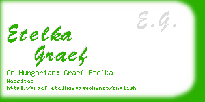 etelka graef business card